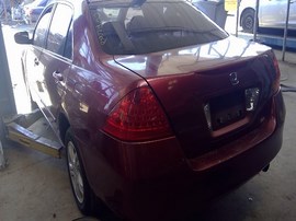 2006 HONDA ACCORD, BURGUNDY, EX, 2.4L, VTEC, AT,  A25117